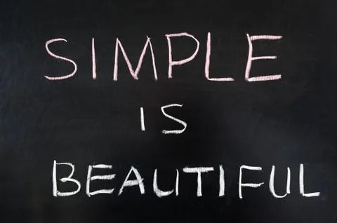 Simple is beautiful Stock Photos