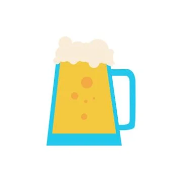 Simple Beer Pitcher Stock Illustration