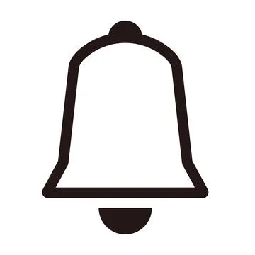 Simple bell icon. Vector illustration. Stock Illustration