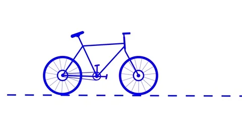 Simple Bicycle icon glyph style design, simple design logotype animation ba.. Stock Footage 305008573