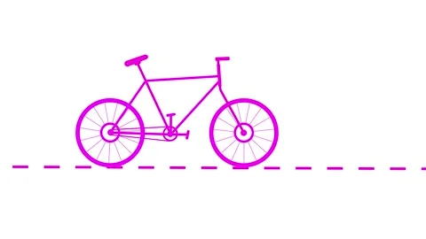 Simple Bicycle icon glyph style design, simple design logotype animation ba.. Stock Footage 305008579