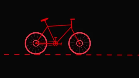 Simple Bicycle icon glyph style design, simple design logotype animation ba.. Stock Footage 305008701