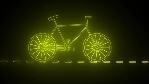 Simple Bicycle icon glyph style design, simple design logotype animation ba.. Stock Footage 305008756