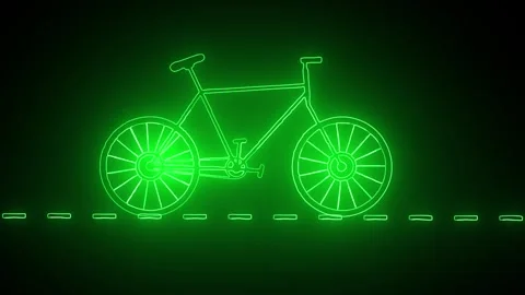 Simple Bicycle icon glyph style design, simple design logotype animation ba.. Stock Footage 305008759