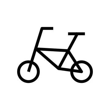 A simple bicycle icon. Vector. Stock Illustration