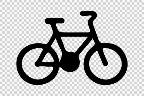 Simple bicycle silhouette icon vector image, bicycle logo Stock Illustration