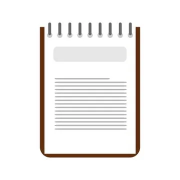 Simple Binder Note Illustration Design Stock Illustration