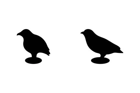 Simple bird illustration set design Stock Illustration