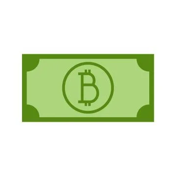 Simple Bitcoin Money Symbol Vector Illustration Graphic Stock Illustration