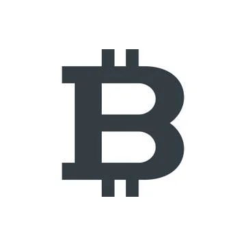 Simple bitcoin symbol, currency icon Stock Illustration