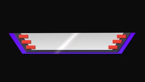 Simple black and violet colored lower third animation イラスト素材