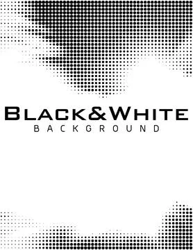 Simple black and white background with halftone effect. Vector graphics Stock Illustration