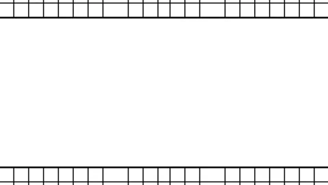 Simple Black and White Grid Border Stock Footage 284395976