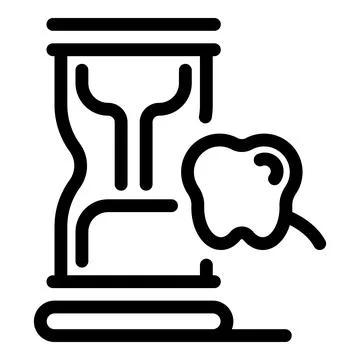 Simple black and white line icon illustrating a coffee break with a mug and イラスト素材