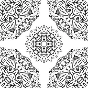 Simple black and white pattern. Stock Illustration