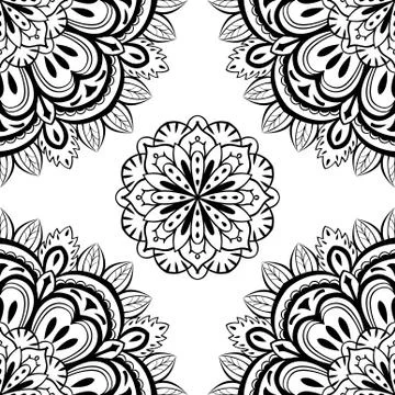 Simple black and white pattern. Stock Illustration