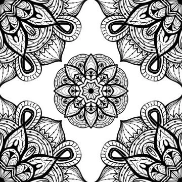 Simple black and white pattern. Stock Illustration