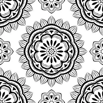 Simple black and white pattern. Stock Illustration