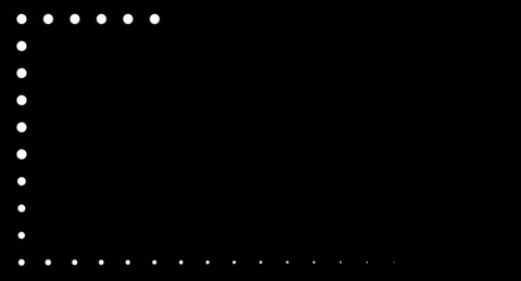 Simple Black And White Square Preloader With Dots Loop 스톡 동영상 127843912