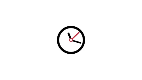 Black Red Clock Stock Videos – Royalty-Free HD & 4K Videos | Pond5