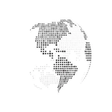 Simple black earth Stock-Illustration