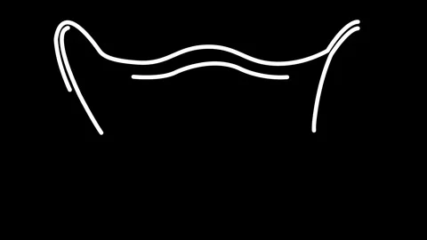 Simple black face mask for protection and safety Stock Footage 323840900