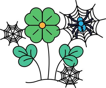 Simple black outlines on white background Illustrazione stock