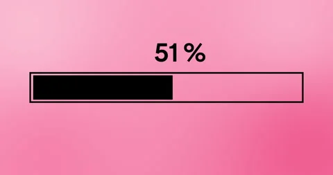 Simple black progress or loader bar animation. Loader bar from zero to one Stock Footage 249486324