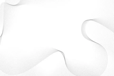 Simple black wave lines background. Stockillustratie