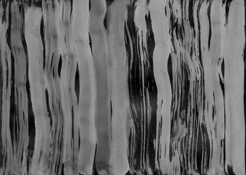 Simple black-white abstract  background with drops, smears, stripes and stains. Stock Illustration