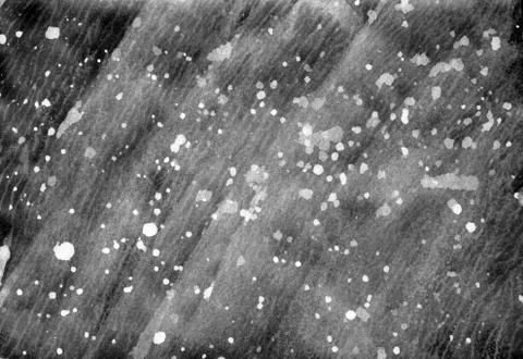 Simple black-white abstract  background with drops. Watercolor texture. Stock Illustration