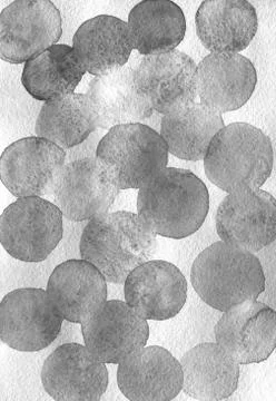 Simple black-white-grey abstract background with bubbles, falling confetti. Stock Illustration