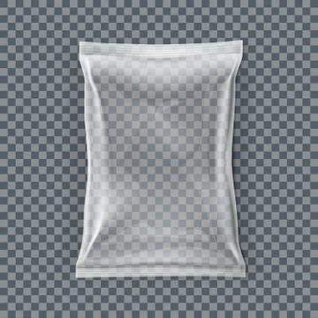 Simple Blank Doy Pack And Pillow Pack Stock Illustration