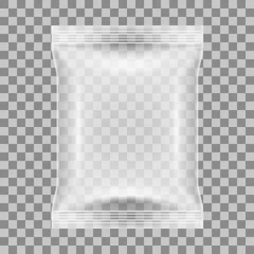 Simple Blank Doy Pack And Pillow Pack 库存插图
