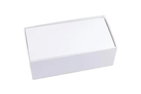 Simple blank empty white closed box packaging for smartphone mobile phone, .. 写真素材