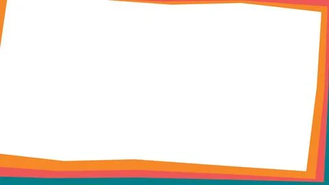 Simple blank vector 16:9 presentation template with copy space Stock Illustration