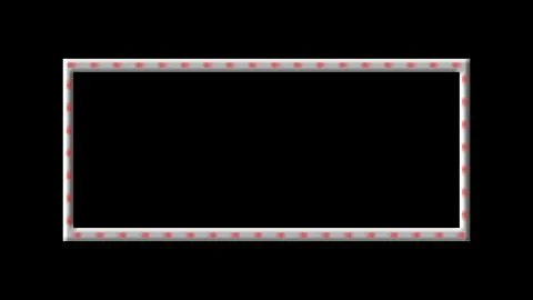 Simple blinking board frame Ilustração Stock