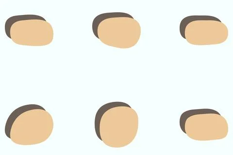 Simple blob abstract shape design set Stock Illustration