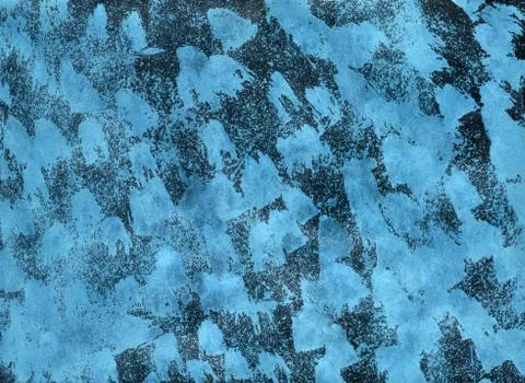 Simple blue abstract background with drops, smears, stripes and stains. Stock Illustration