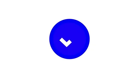 Simple Blue Checkmark Circle Icon Design Stock Footage 331897915