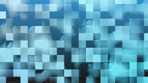 Simple blue color mosaic background animation in 4K Stock-Footage 195006180