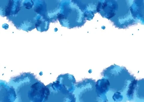 Simple blue color splash wallpaper with copy space - perfect for backgrounds Stock Illustration