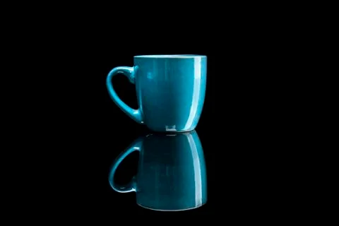 Simple Blue Cup Stock Photos