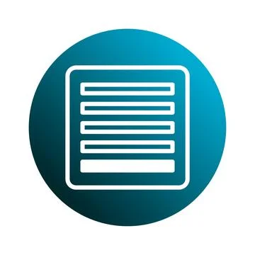 Simple blue document icon vector illustration representing data processing .. Stock Illustration