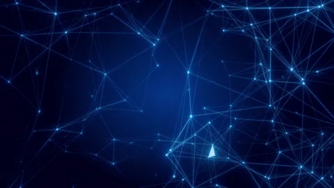 Simple blue dynamic lines pattern background Stock Footage 233485461