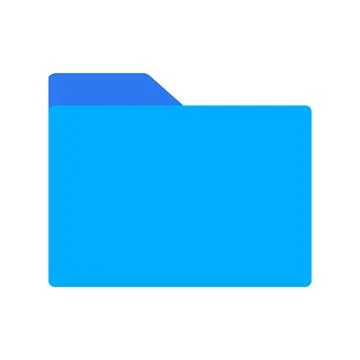 Simple blue folder icon. Vector. イラスト素材