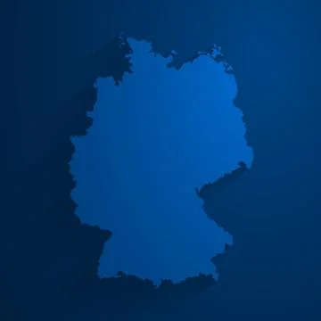 Simple blue Germany map technology background, vector Illustrazione stock