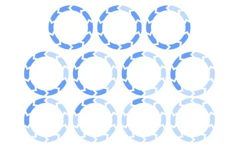 Simple blue gradient progress bar, infographic 库存插图