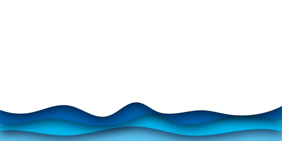 Simple blue paper cut background . abstract blue paper cut background vector  Stock Illustration