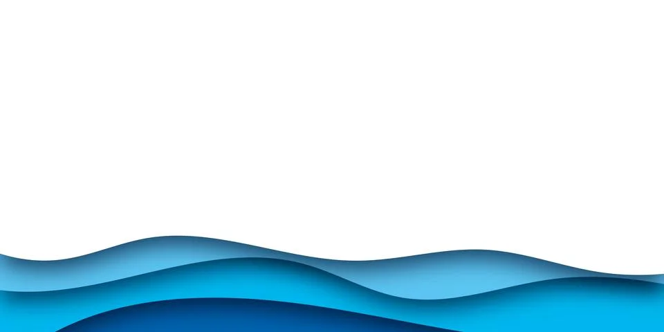 Simple blue paper cut background . abstract blue paper cut background vector  Stock Illustration
